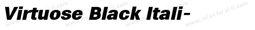 Virtuose Black Itali字体转换